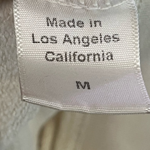 Clare V Lips Sweatshirt Cream Drop Shoulder Women’s M Anthropologie - Picture 8 of 8